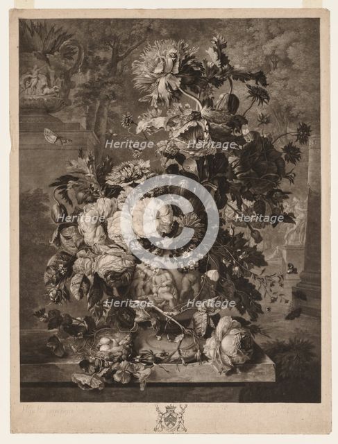 A Flower Piece, 1778. Creator: Richard Earlom (British, 1743-1822).