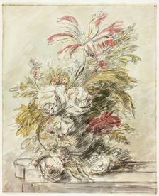 A Flower Piece, n.d. Creator: Jan van Huysum