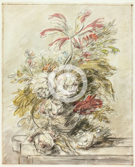 A Flower Piece, n.d. Creator: Jan van Huysum.