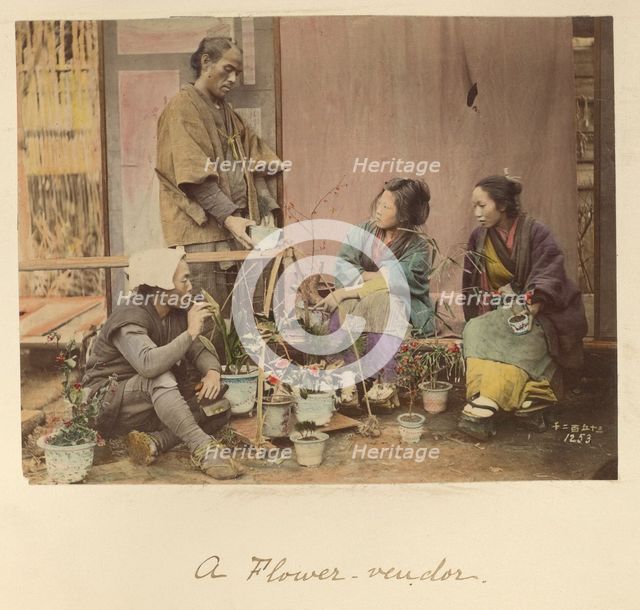 A Flower Vendor, about 1873-1883. Creator: Shinichi Suzuki I.