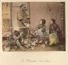 A Flower Vendor, about 1873-1883. Creator: Shinichi Suzuki I