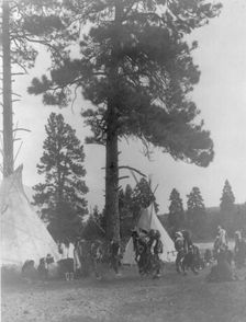 A Flathead dance, c1910. Creator: Edward Sheriff Curtis