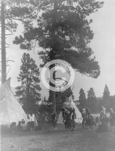 A Flathead dance, c1910. Creator: Edward Sheriff Curtis.