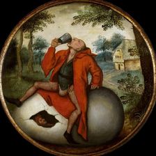 A Flemish Proverb , End of 16th cen. Creator: Brueghel, Pieter, the Younger (1564-1638)