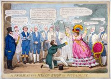 A frolic at the melon shop in Piccadilly 1826. Artist: Isaac Robert Cruikshank