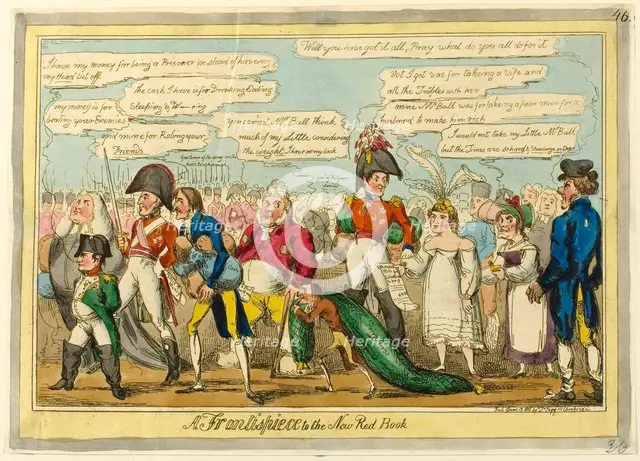 A Frontispiece to the New Red Book, published June 13, 1816. Creator: William Heath.