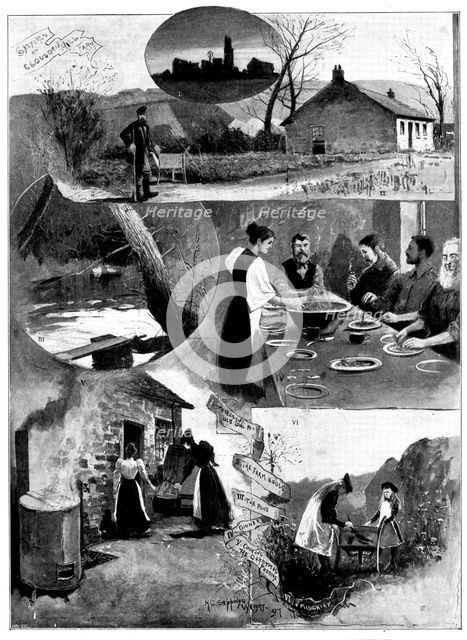 A Free Communist Colony in England: sketches at Clousden Hill Farm...Northumberland, 1898. Creator: Unknown.