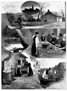 A Free Communist Colony in England: sketches at Clousden Hill Farm...Northumberland, 1898. Creator: Unknown