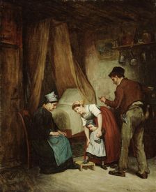 A French Cobbler, 1868. Creator: Adolf von Becker