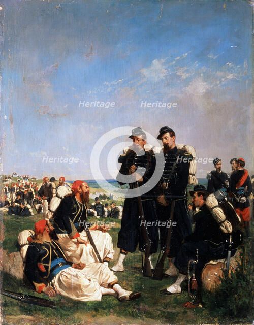 'A French camp near Sevastopol', 19th century. Artist: Paul Alexandre Protais