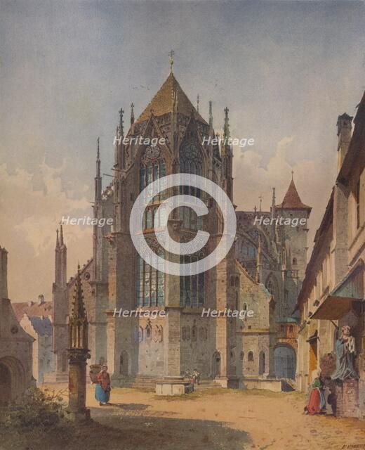 'A French Church', c1863, (1938). Artist: Friedrich Eibner.