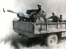 A French Foreign Legion 75mm battery, Libya, World War II, June 1942. Creator: Unknown