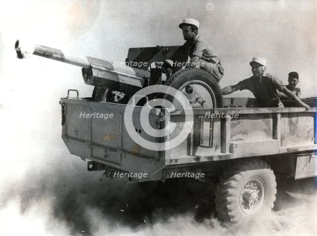A French Foreign Legion 75mm battery, Libya, World War II, June 1942. Creator: Unknown.