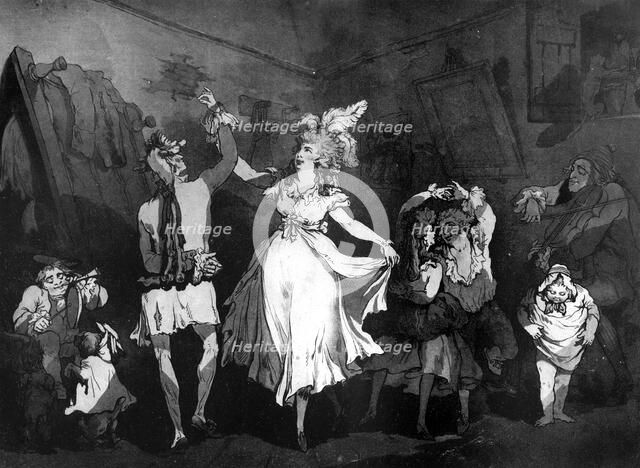 'A French Family', 1790. Artist: Samuel Alken