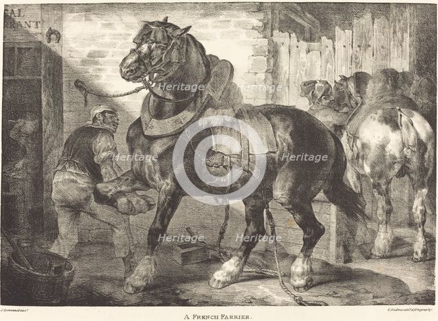 A French Farrier, 1821. Creator: Theodore Gericault.