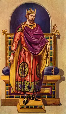 A French King of the Carlovingian or Capetian Dynasties 1924. Creator: Herbert Norris