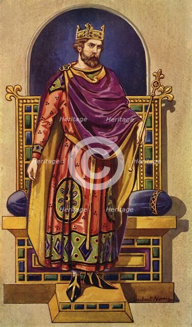 'A French King of the Carlovingian or Capetian Dynasties', 1924. Creator: Herbert Norris.