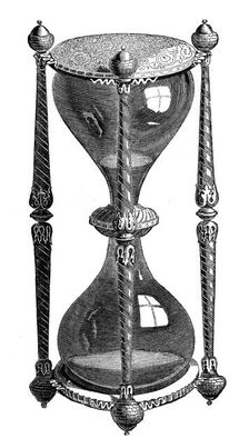 A French hour glass, 16th century, (1870)