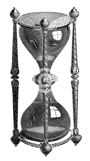 A French hour glass, 16th century, (1870). Artist: Unknown