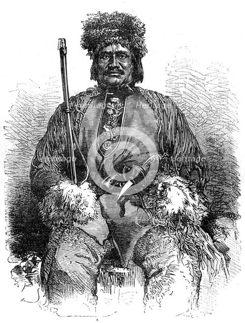 A French Métis, Canada, 19th century.Artist: Sellier