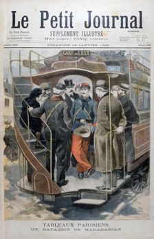 A French soldier back home from Madagascar, 1896