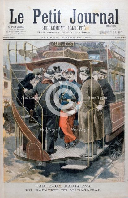 A French soldier back home from Madagascar, 1896. Artist: Unknown
