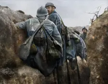 A French trench before an attack, 2nd Battle of Champagne, France, 25 September 1915