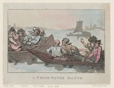 A Fresh-Water Salute, 1799., 1799. Creator: Thomas Rowlandson