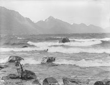 A fresh breeze, Lake Wakatipu, 1880s. Creator: Burton Brothers