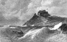 "A Fresh Gale - Mount Orgueil, Jersey", by E. Hayes...Society of British Artists..., 1869. Creator: Unknown
