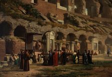 A Friday at the Colosseum in Rome, c1876. Creator: Francisco Javier Amérigo y Aparici