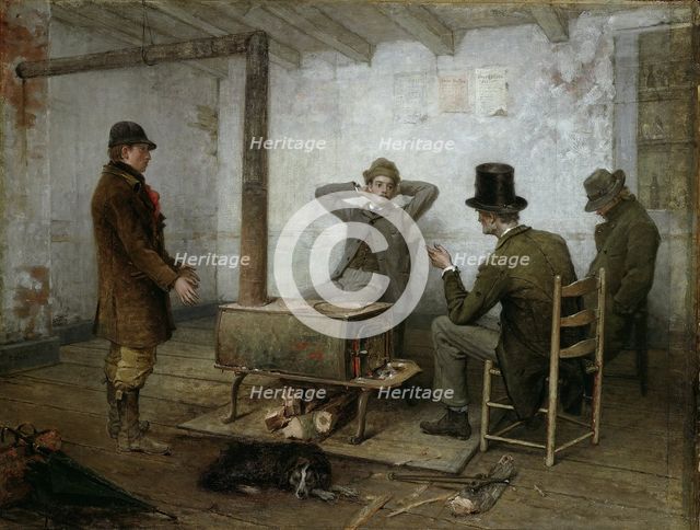 A Friendly Warning, 1881/90. Creator: Thomas Hicks.