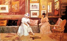 A Friendly Call 1895. Artist: William Merritt Chase