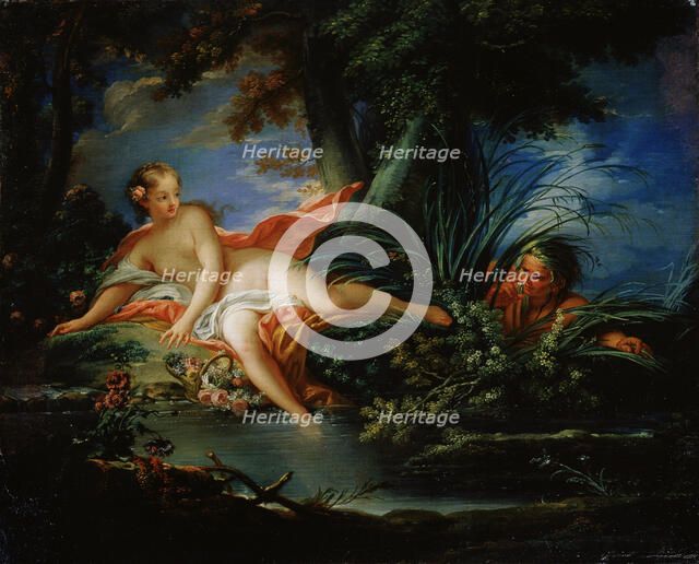 'A Frightened Bather', 1736.  Artist: François Boucher