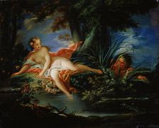 A Frightened Bather 1736. Artist: François Boucher