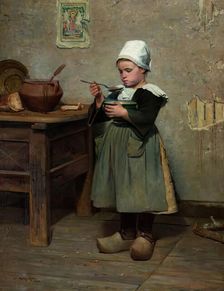 A Frugal Meal, 1888. Creator: Alexander Mackenzie