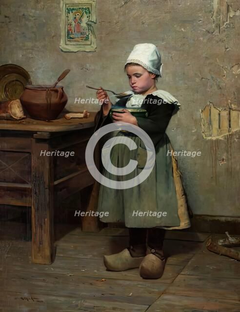 A Frugal Meal, 1888. Creator: Alexander Mackenzie.