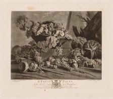 A Fruit Piece, 1776. Creator: Richard Earlom (British, 1743-1822)
