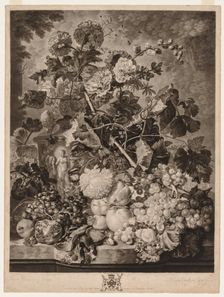 A Fruit Piece, 1781. Creator: Richard Earlom (British, 1743-1822)