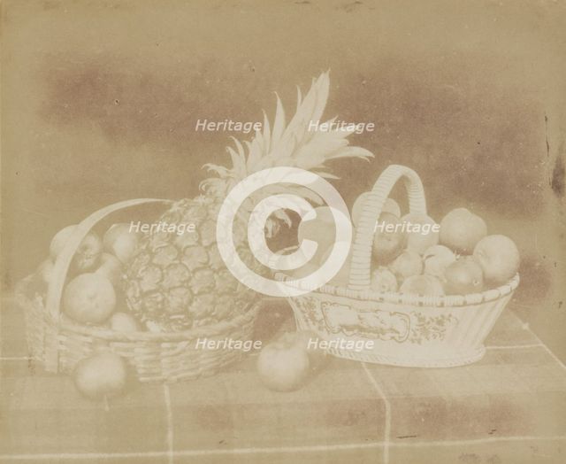 A Fruit Piece, before June 1845. Creator: William Henry Fox Talbot.