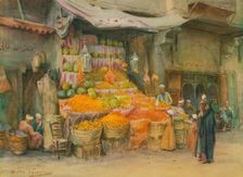 A Fruit-Stall at Bulak c1905, (1912). Artist: Walter Frederick Roofe Tyndale