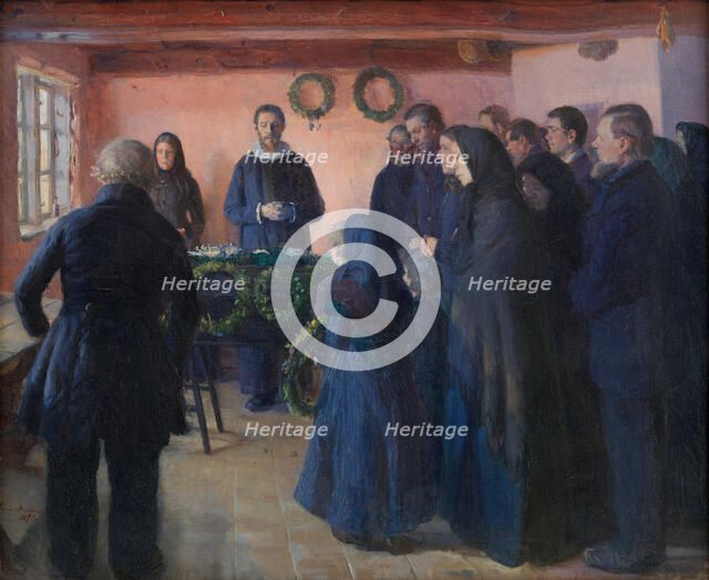 A Funeral, 1891. Artist: Ancher, Anna (1859-1935)