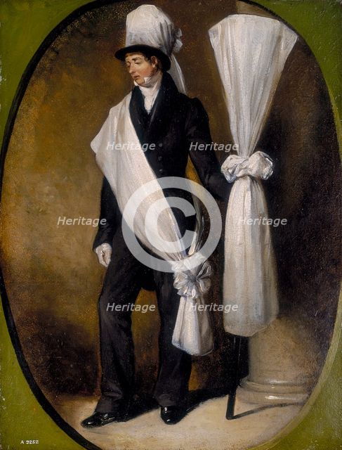 'A Funeral Bearer', 1830s.  Creator: Robert William Buss.