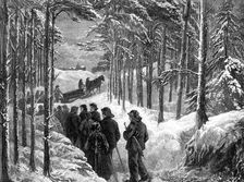 A funeral in Norway, 1881. Creator: Unknown