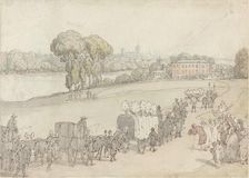 A Funeral Procession, 1805/1810. Creator: Thomas Rowlandson