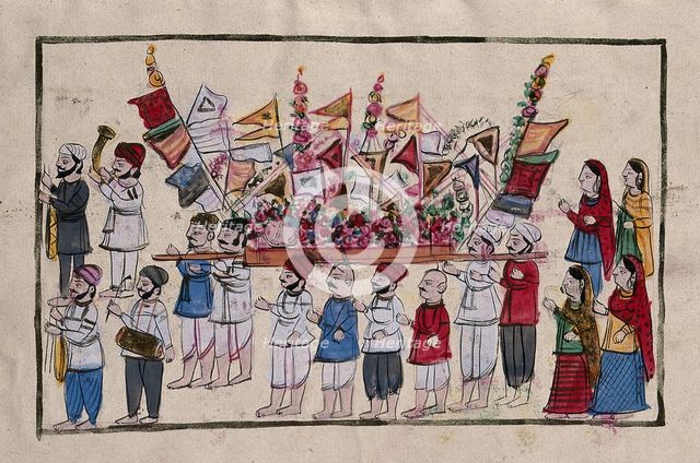 A funeral procession. Creator: Unknown.