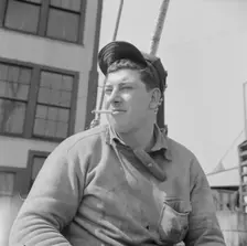 A Fulton fish market stevedore, New York, 1943. Creator: Gordon Parks