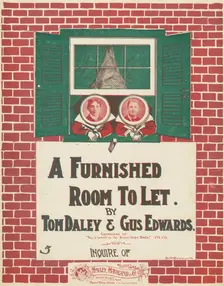 A furnished room to let 1900. Creator: Bert Cobb