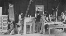 A furniture and repair shop at Snow Hill, 1904. Creator: Frances Benjamin Johnston