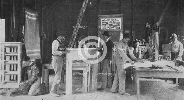 A furniture and repair shop at Snow Hill, 1904. Creator: Frances Benjamin Johnston.